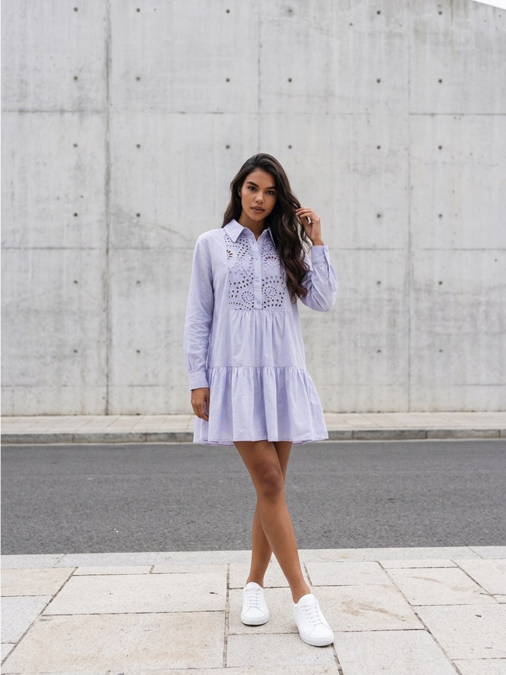 Zara Light Blue Blouse Top